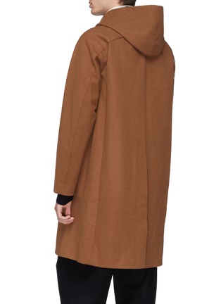 Back View - Click To Enlarge - ATTACHMENT - Detachable hood wool-cashmere melton coat