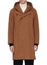 Main View - Click To Enlarge - ATTACHMENT - Detachable hood wool-cashmere melton coat