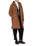 Figure View - Click To Enlarge - ATTACHMENT - Detachable hood wool-cashmere melton coat