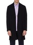 Main View - Click To Enlarge - ATTACHMENT - Shawl lapel safety pin front melton coat