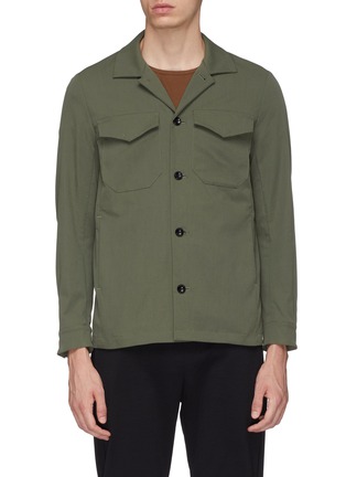 Main View - Click To Enlarge - ATTACHMENT - Chest pocket twill shirt jacket