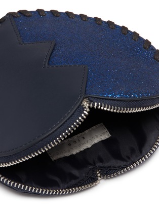 Detail View - Click To Enlarge - STELLA MCCARTNEY - 'Jazz' kids faux leather glitter crossbody bag