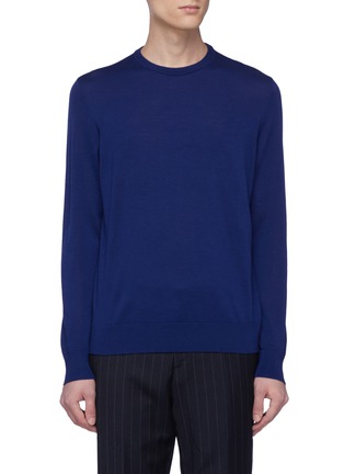 Main View - Click To Enlarge - THEORY - 'Riland' wool blend sweater