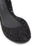 Detail View - Click To Enlarge - MELISSA - x Campana Brothers 'Zig Zag' glitter PVC kids ballet flats
