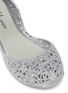 Detail View - Click To Enlarge - MELISSA - x Campana Brothers 'Zig Zag' glitter PVC kids ballet flats