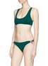 Figure View - Click To Enlarge - STELLA MCCARTNEY - 'Botanical Green' tie side bikini bottoms