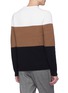 Back View - Click To Enlarge - THEORY - 'Romman' colourblock Merino wool sweater