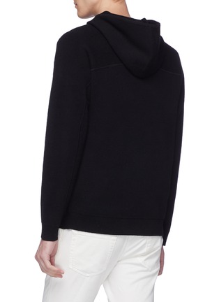 Back View - Click To Enlarge - THEORY - 'Alcos' cashmere knit zip hoodie