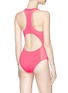 Back View - Click To Enlarge - STELLA MCCARTNEY - Mesh panel neoprene one-piece swimsuit