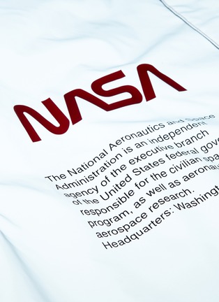  - HERON PRESTON - x NASA logo embroidered drawcord parka