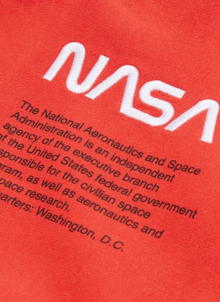  - HERON PRESTON - x NASA logo embroidered hoodie