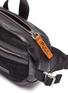 Detail View - Click To Enlarge - HERON PRESTON - Hair panel leather bum bag