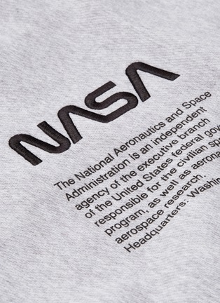  - HERON PRESTON - x NASA logo embroidered sweatshirt