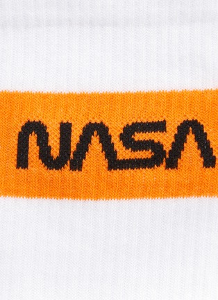 Detail View - Click To Enlarge - HERON PRESTON - x NASA logo intarsia socks