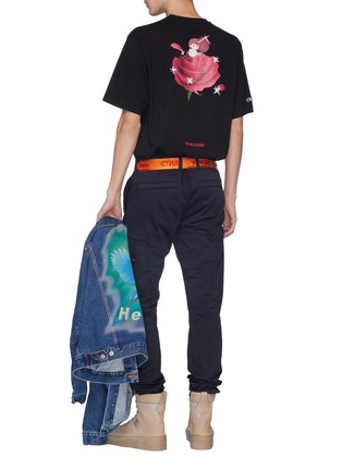 Figure View - Click To Enlarge - HERON PRESTON - Slogan embroidered graphic print T-shirt