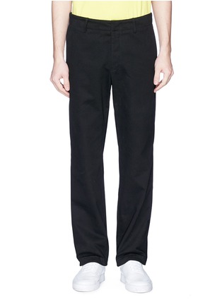 Main View - Click To Enlarge - ROCHAMBEAU - 'Hatch' graphic appliqué straight leg twill pants