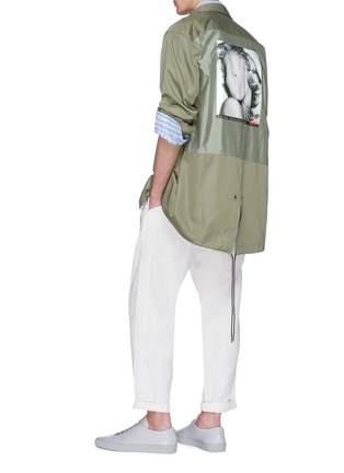 Figure View - Click To Enlarge - PABLO ROCHAT - 'Hey Boo 1953' print oversized shirt jacket
