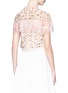 Back View - Click To Enlarge - NEEDLE & THREAD - Floral embellished ruffle tulle cropped top