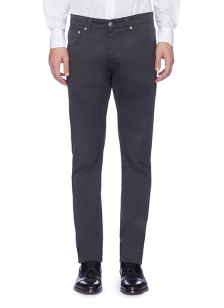 Main View - Click To Enlarge - ISAIA - Slim fit twill chinos