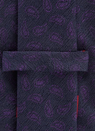 Detail View - Click To Enlarge - ISAIA - Paisley jacquard silk tie