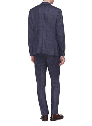 Back View - Click To Enlarge - ISAIA - 'Cortina' windowpane check wool suit