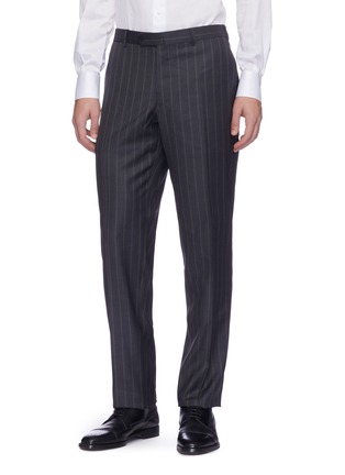Detail View - Click To Enlarge - ISAIA - 'Gregory' pinstripe wool suit