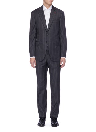 Main View - Click To Enlarge - ISAIA - 'Gregory' pinstripe wool suit