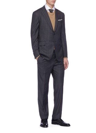 Figure View - Click To Enlarge - ISAIA - 'Gregory' pinstripe wool suit