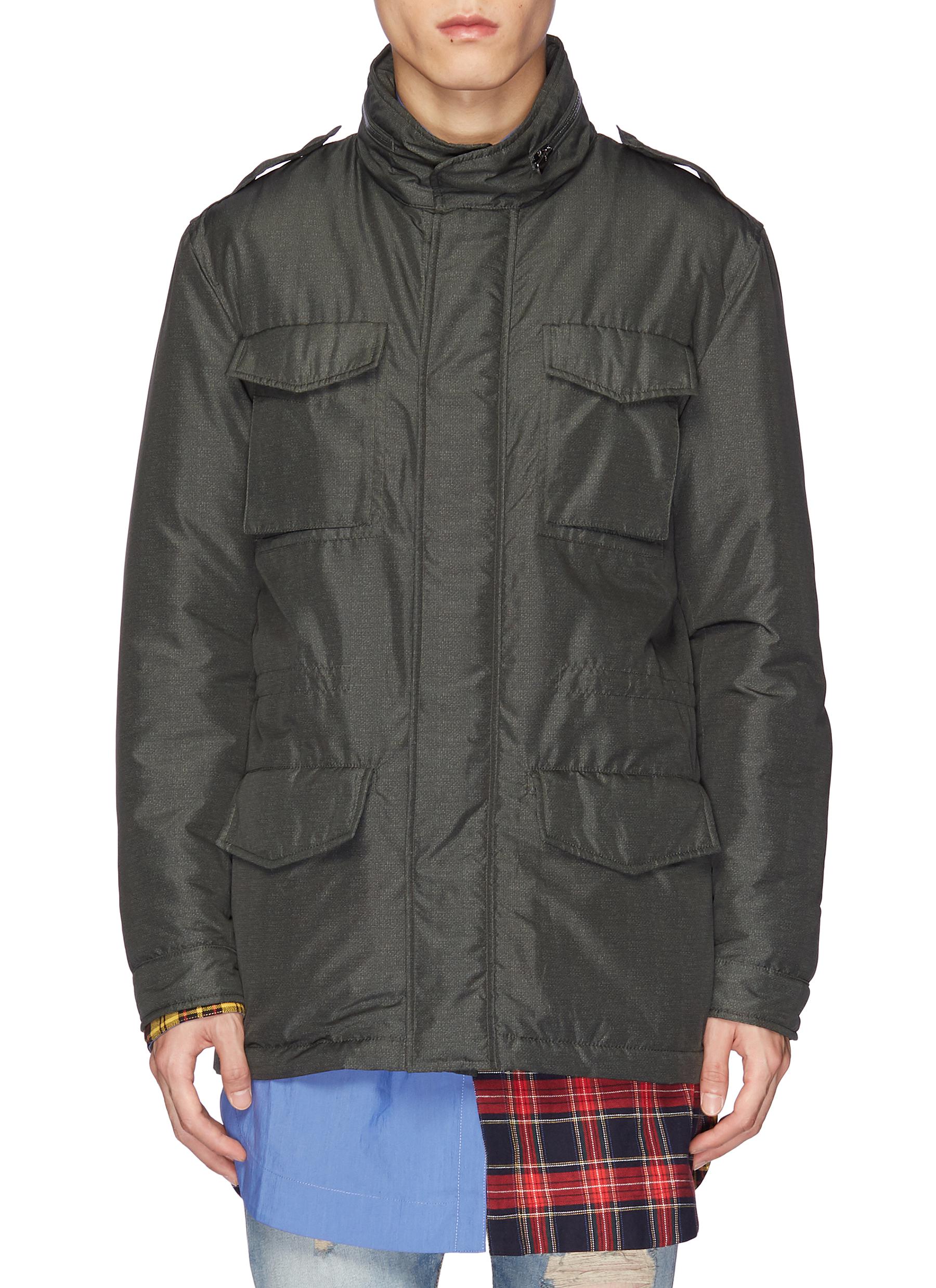ISAIA | Flap pocket padded field jacket 
