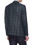 Back View - Click To Enlarge - ISAIA - 'Gregory' tartan plaid brushed wool blazer