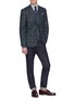 Figure View - Click To Enlarge - ISAIA - 'Gregory' tartan plaid brushed wool blazer