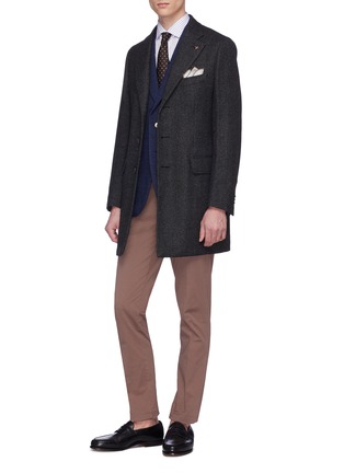Figure View - Click To Enlarge - ISAIA - Stripe poplin shirt