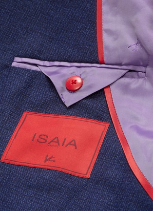 - ISAIA - 'Cortina' brushed wool-silk hopsack blazer