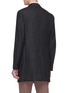 Back View - Click To Enlarge - ISAIA - 'Colorado' brushed wool twill coat