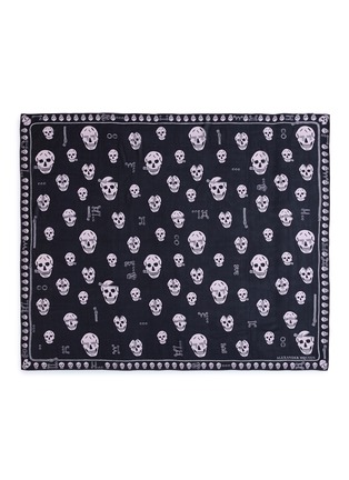 Main View - Click To Enlarge - ALEXANDER MCQUEEN - 'Zippy Skulls' print silk scarf