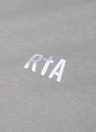  - RTA - Slogan logo print frayed hem sweatshirt