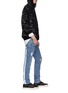 Figure View - Click To Enlarge - RTA - '1' reflective logo cross print ripped skinny jeans