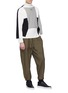 Figure View - Click To Enlarge - A-COLD-WALL* - Colourblock Merino wool-dralon® mix knit cropped sweater