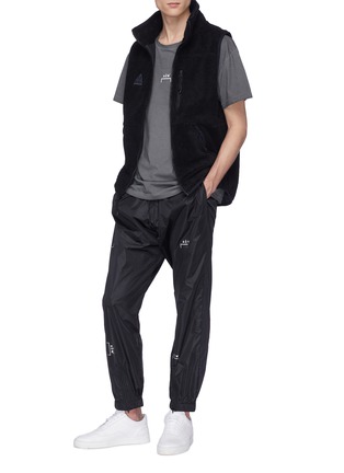 Figure View - Click To Enlarge - A-COLD-WALL* - Logo print zip cuff jogging pants