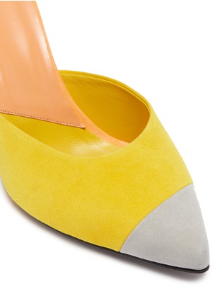 Detail View - Click To Enlarge - PIERRE HARDY - 'Kelly' colourblock suede mules