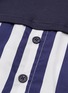  - SUNNEI - Stripe shirt panel T-shirt