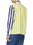 Back View - Click To Enlarge - SUNNEI - Colourblock stripe chest pocket shirt