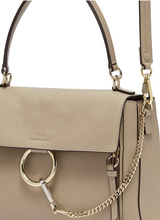 Detail View - Click To Enlarge - CHLOÉ - 'Faye Day' medium leather shoulder bag