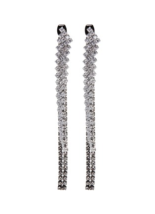 Main View - Click To Enlarge - VENNA - Detachable glass crystal fringe drop earrings