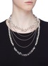 Figure View - Click To Enlarge - VENNA - Faux pearl multi chain tiered necklace