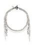 Main View - Click To Enlarge - VENNA - Glass crystal multi chain fringe necklace