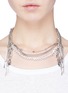 Figure View - Click To Enlarge - VENNA - Glass crystal multi chain fringe necklace