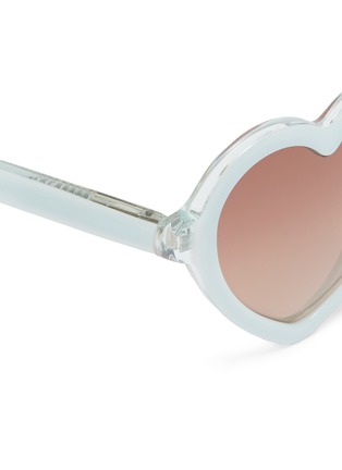 Detail View - Click To Enlarge - SONS + DAUGHTERS - 'Lola' heart frame acetate kids sunglasses