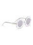 Figure View - Click To Enlarge - SONS + DAUGHTERS - 'Pixie' flower frame acetate mirror kids sunglasses