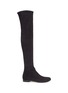 Main View - Click To Enlarge - JIMMY CHOO - 'Myren Flat' stretch suede thigh high boots